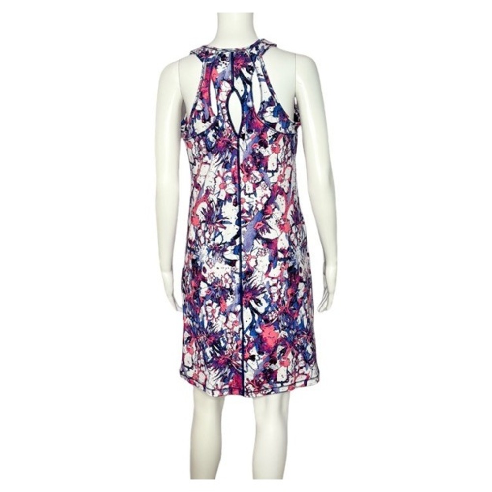Title Nine Women's Racerback Athletic Dress M Abstract‎ Floral Print Sleeveless - Picture 2 of 6
